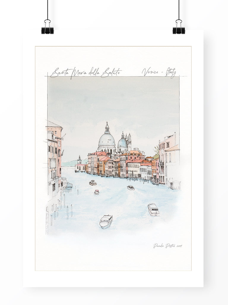Santa Maria Della Salute Venice poster print - Paradise Posters
