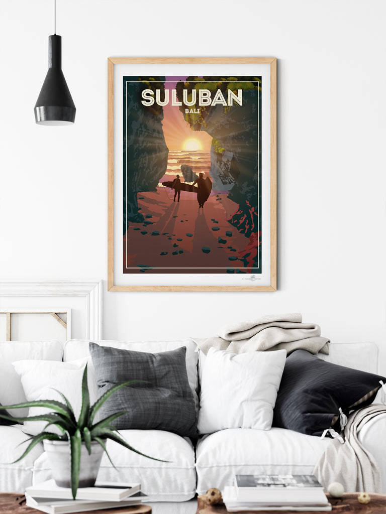 Suluban Bali poster print - Paradise Posters