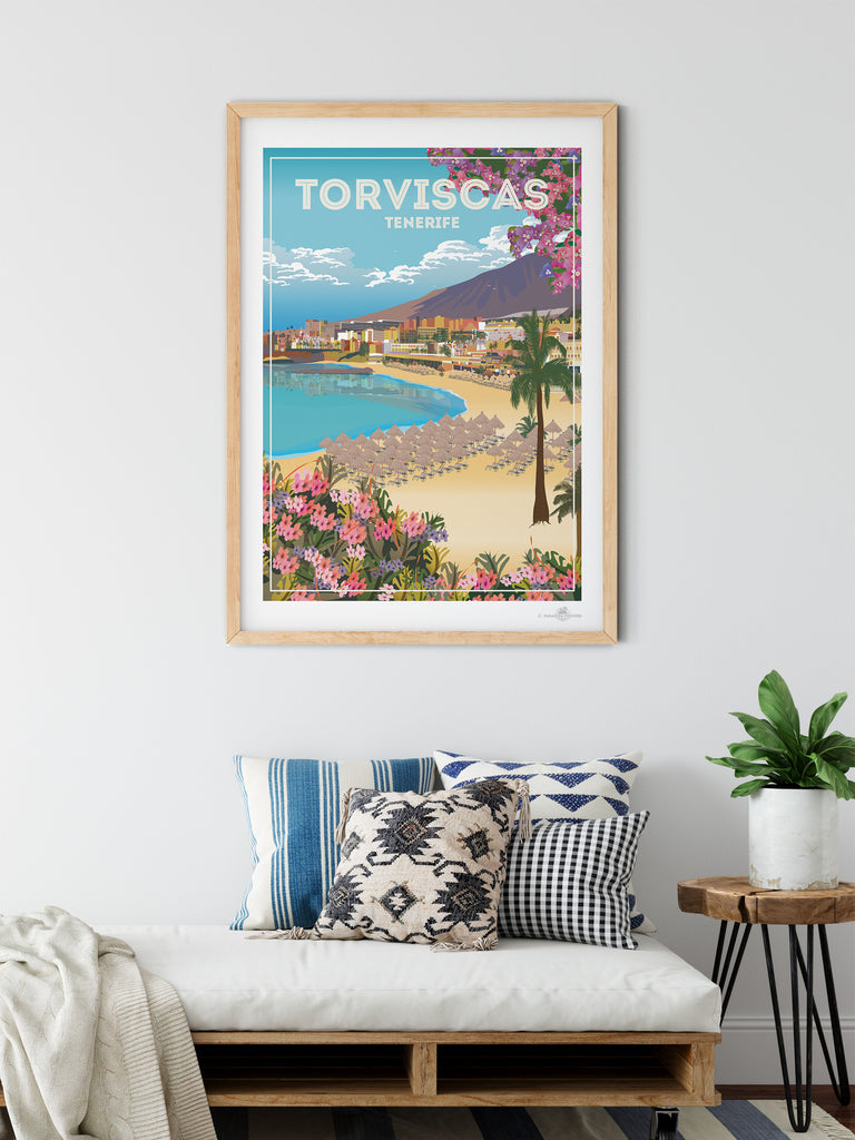 Torviscas Tenerife poster print - Paradise Posters