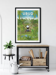 Ubud Bali Reise Posterdruck