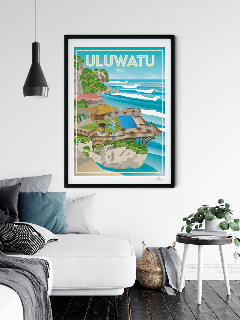 Uluwatu Bali poster print - Paradise Posters