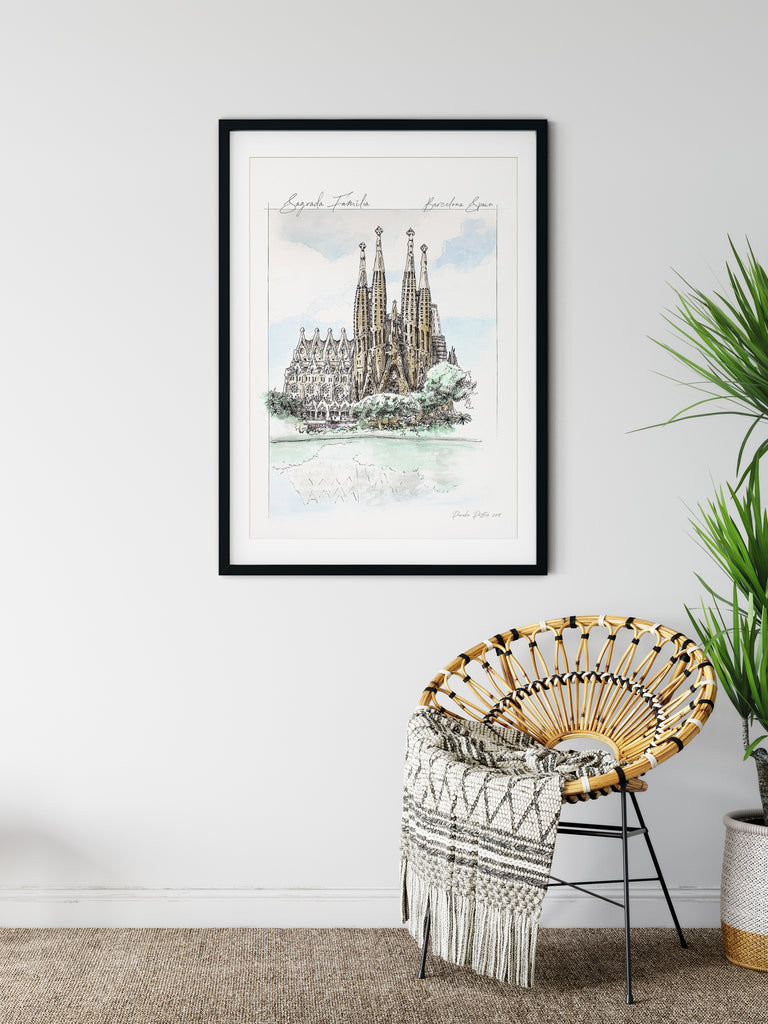 Sagrada Familia Barcelona poster print - Paradise Posters